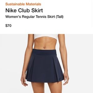 Nike Tennis Skirt NWT!